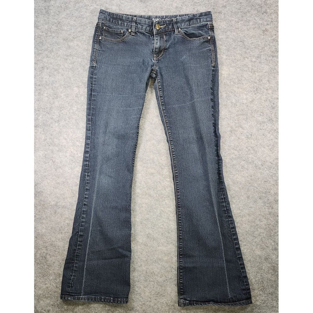 Express Bootcut Jeans Women Size 6 Ella Stretch Dark Wash 32x29 Casual